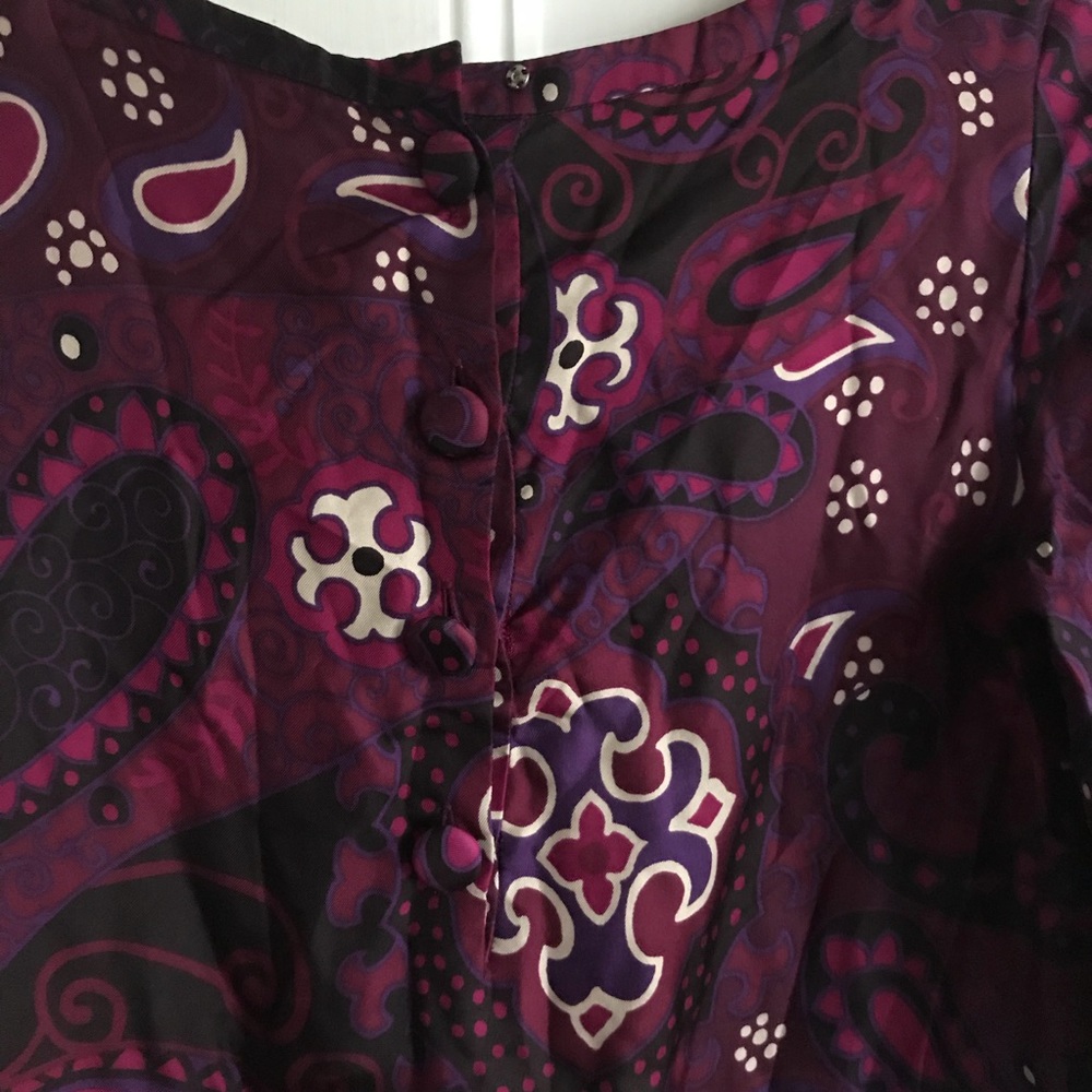 Purple Silk Banana Republic Shift Dress - Picture 4 of 8